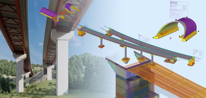 E6 highway in Norway bridge image and model