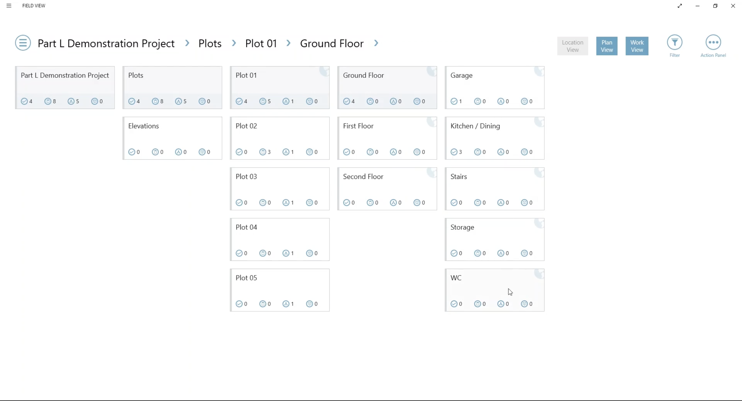 Screenshot of Field View plot view