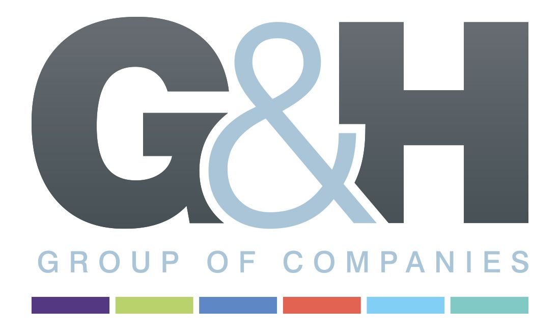 The G&H Group of Companies logo features the letters G & H in dark gray, with GROUP OF COMPANIES below in light gray.