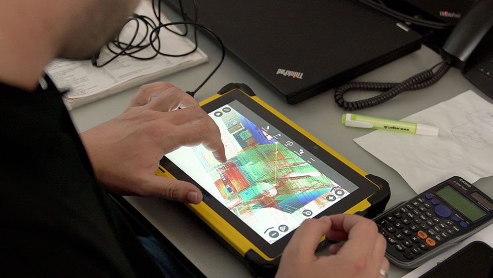 Auswertung von Scandaten des Trimble-Scanners X7