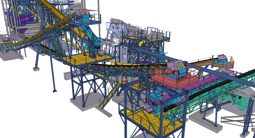 Trimble Construction Awards - SMIL, Modification de l'installation de concassage