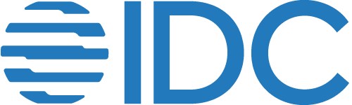 Blue IDC logo with a stylized globe on the left and the letters IDC to the right.