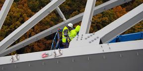 On-site with BDS Vircon during the construction of Fondation Louis Vuitton.