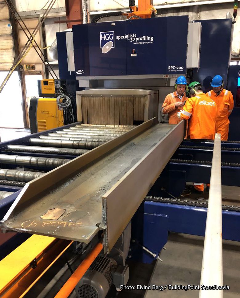 Automated production machinery at Aibel. Photo: Eivind Berg / BuildingPoint Scandinavia