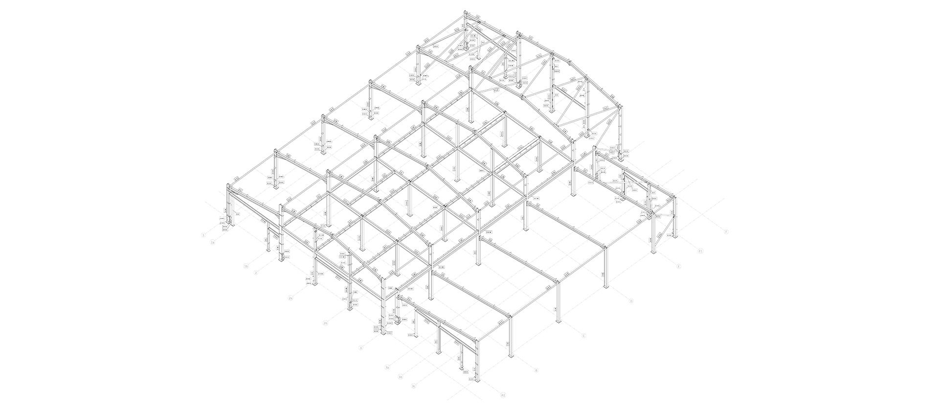 Birchdean Winery: 3D hot rolled steel marking plan