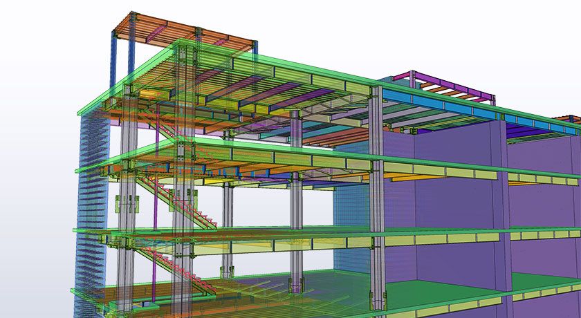 Edificio Vivo construido con Tekla