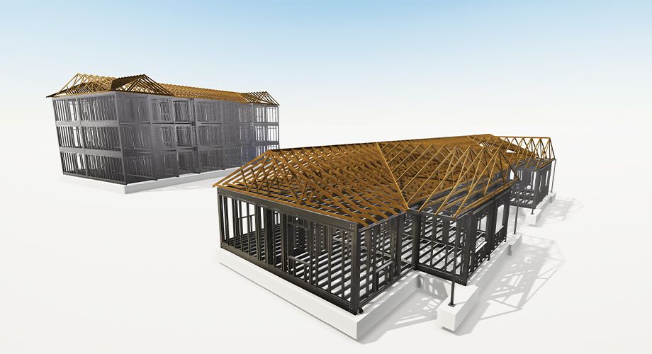 Screenshot of Minden Court, created in Tekla and shared using Trimble Connect