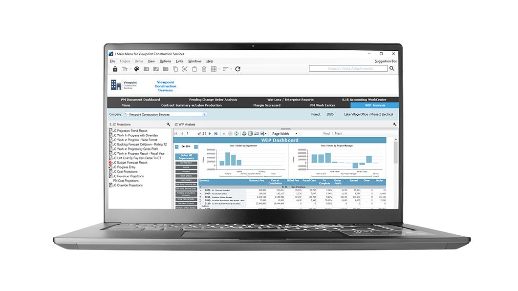 Real-time, cloud solutions offer uniform job cost data (like WIP) across all project aspects.