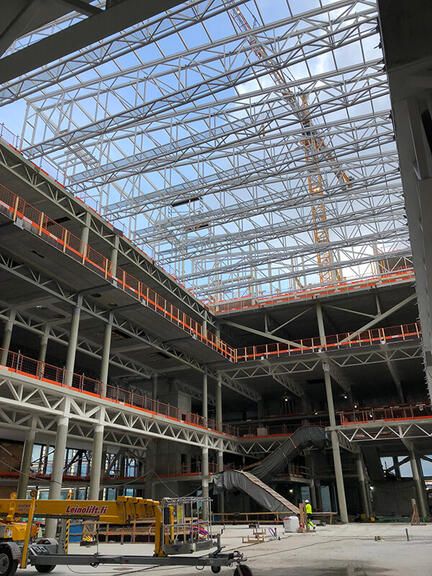 Kauppakeskus Mall of Tripla rakentaminen