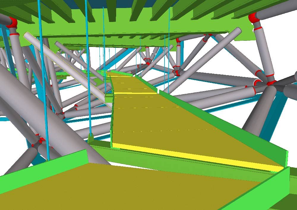 Dank 3D-Planung in Tekla Structures konnte das Projekt erfolgreich umgesetzt werden.