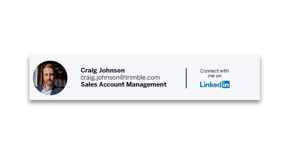 Banner image showing an image of Craig Johnson, Sales Account Manager, along with his contact details. Click the image to con