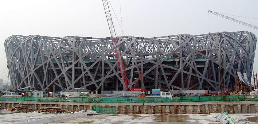 Bird's Nest stadium modeled in Tekla Structures