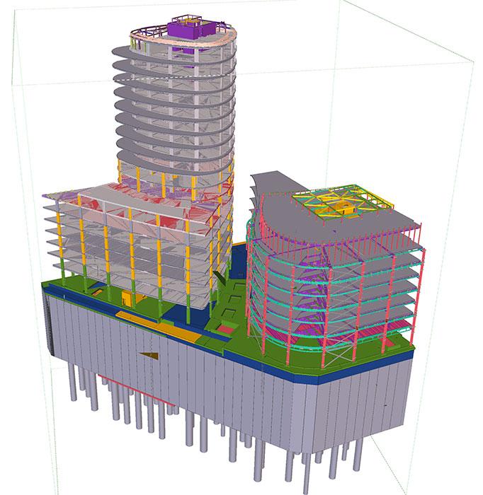 Tekla Structures enables to detect clashes on time