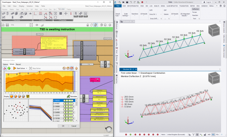 Grasshopper - Tekla Structural Designer live link