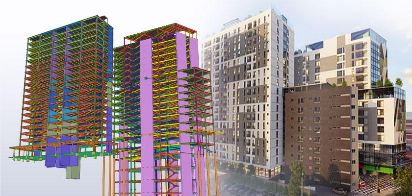 Edificio Vivo in Guatemala modeled in Tekla Structures