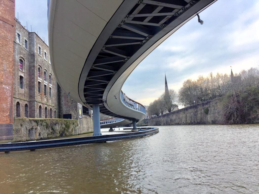 A finished complex bridge made possible by parametric design