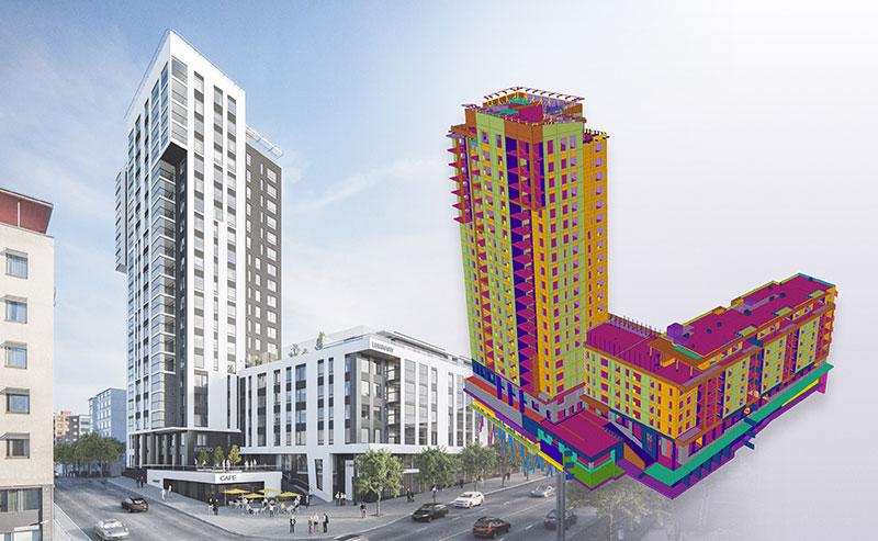Luminary high rise building project won the commercial category of Tekla Global BIM Awards 2018.