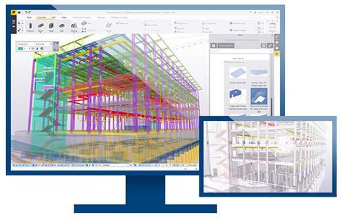 Tekla-BIM-Lösungen in der Anwendung. Das digitale Gebäudmodell befindet sich stets auf dem aktuellen Planungsstand.