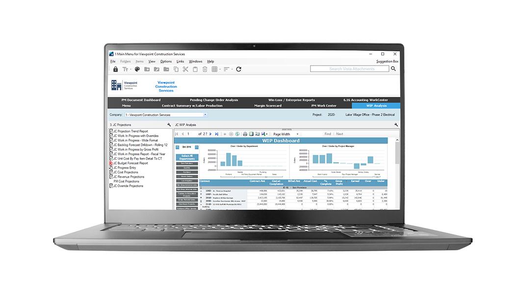 Real-time, cloud solutions offer uniform job cost data (like WIP) across all project aspects.