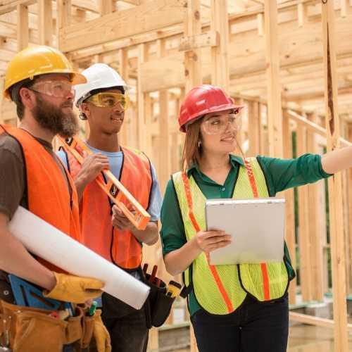 Construction Workers in the Field