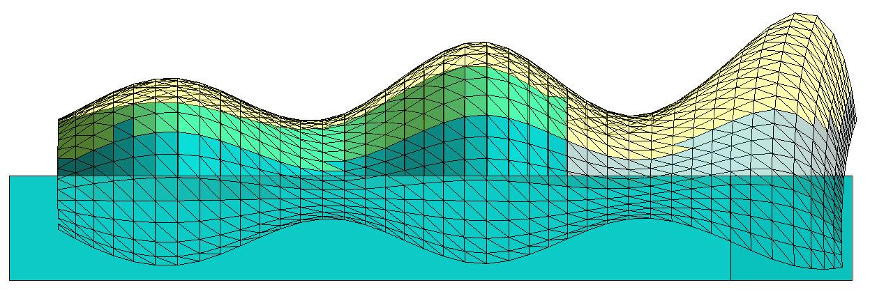 3D wind load analysis for the timber grid shell of the wellbeing center