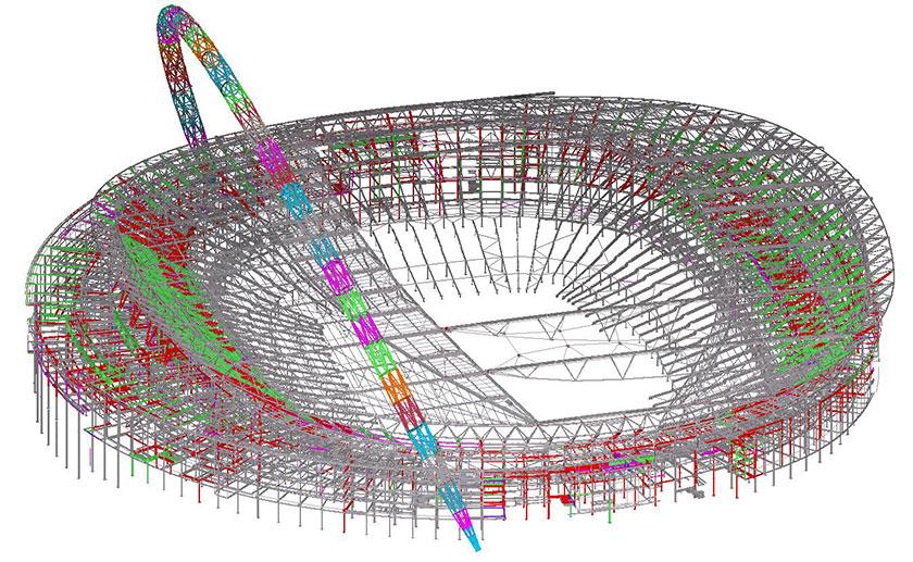 Wembley stadium model