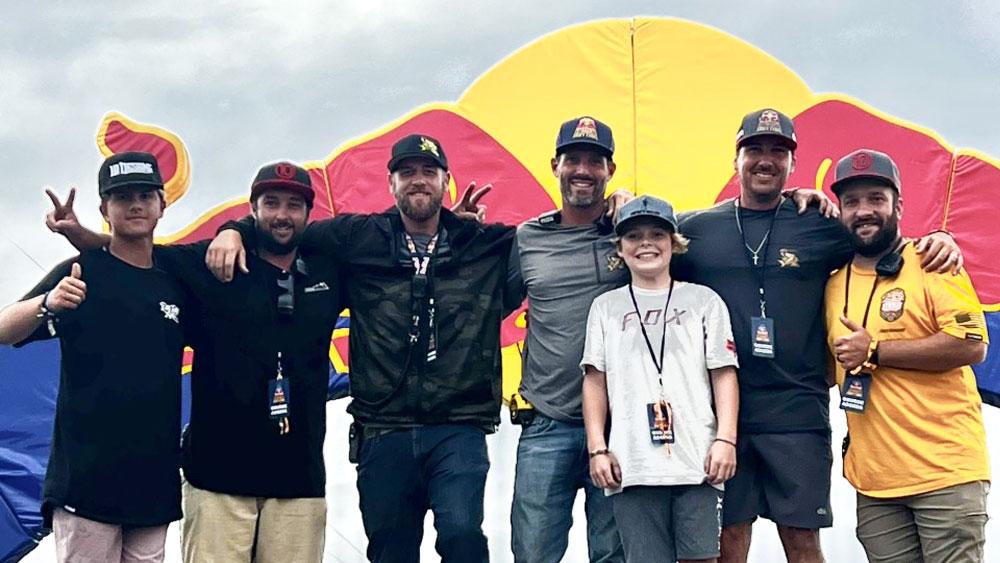 Jason Baker and team at Red Bull Straight Rhythm